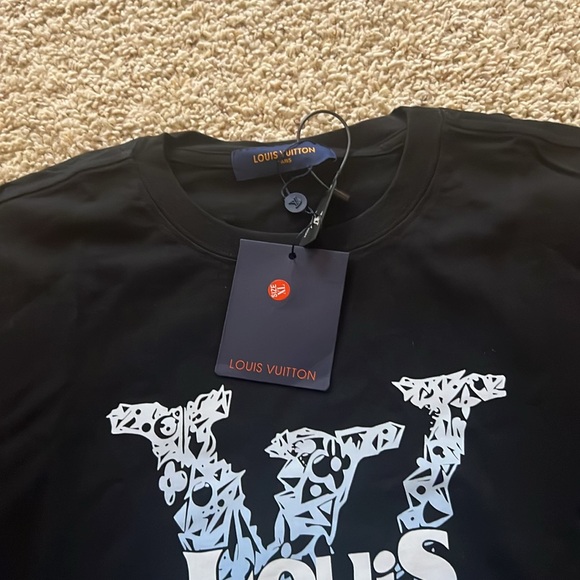 Louis Vuitton Black Logo Tee Size Xl - Picture 4 of 5